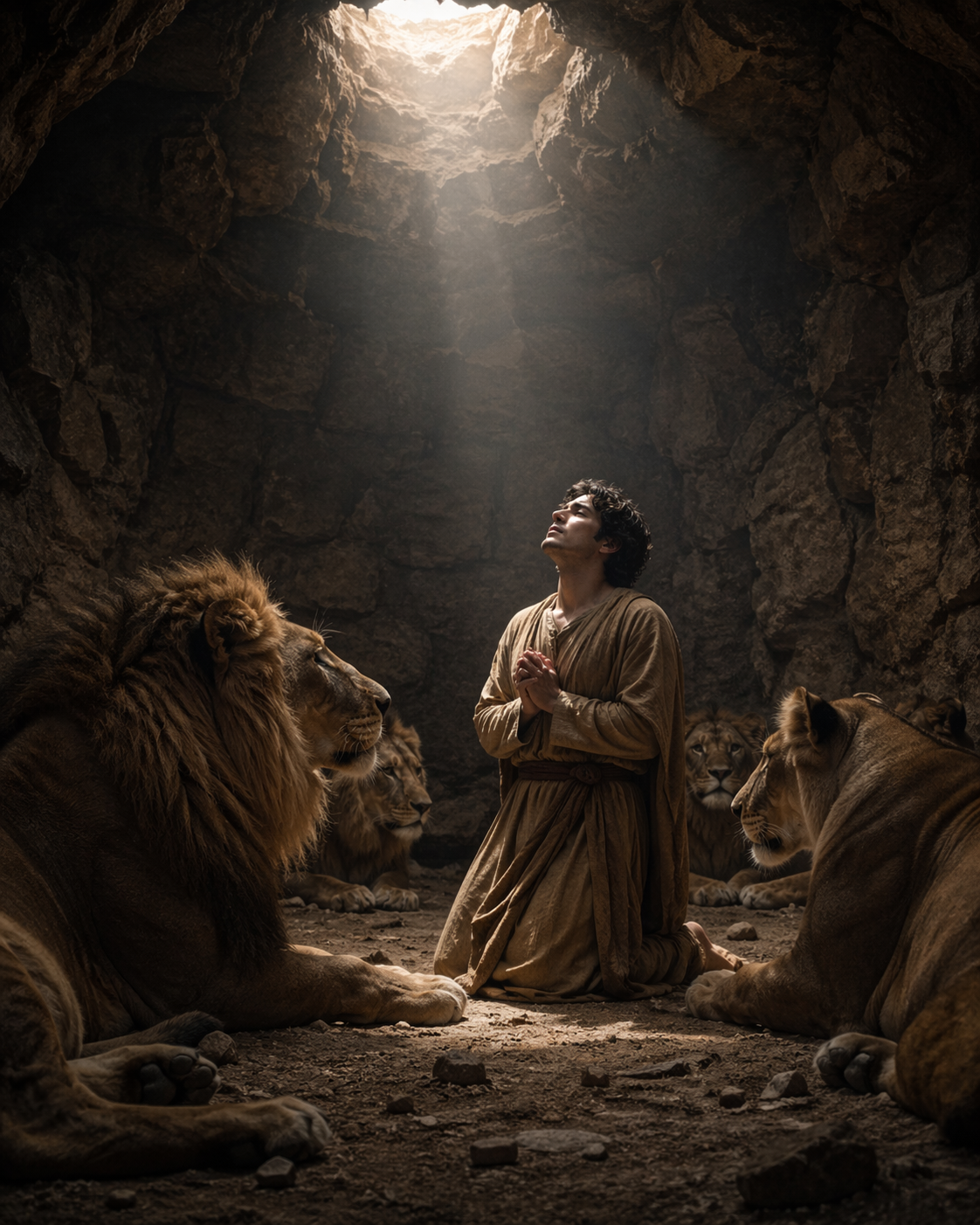 Daniel dans la fosse aux lions